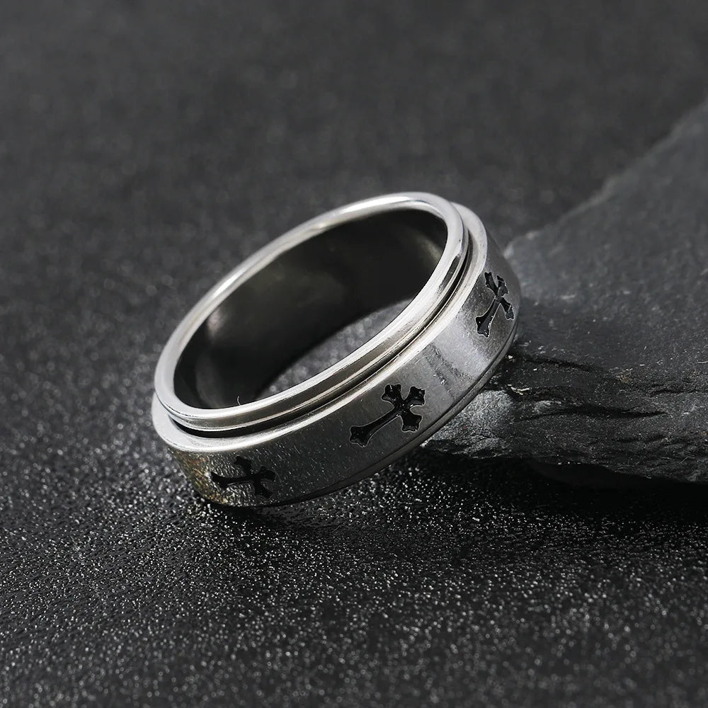 Rotatable Metal Cross Ring