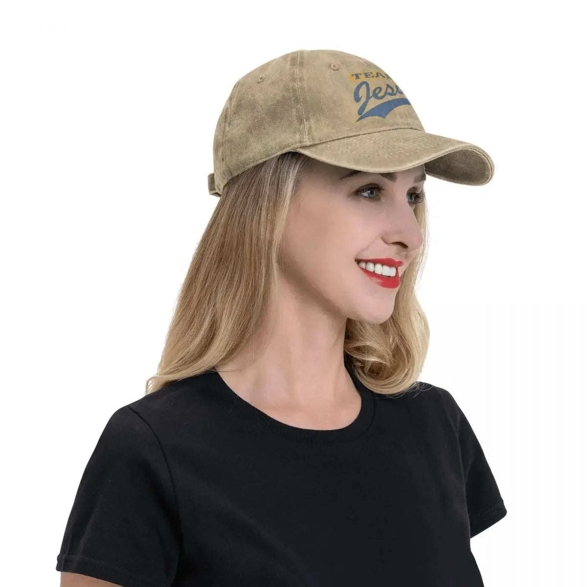 Team Jesus Denim Baseball Caps