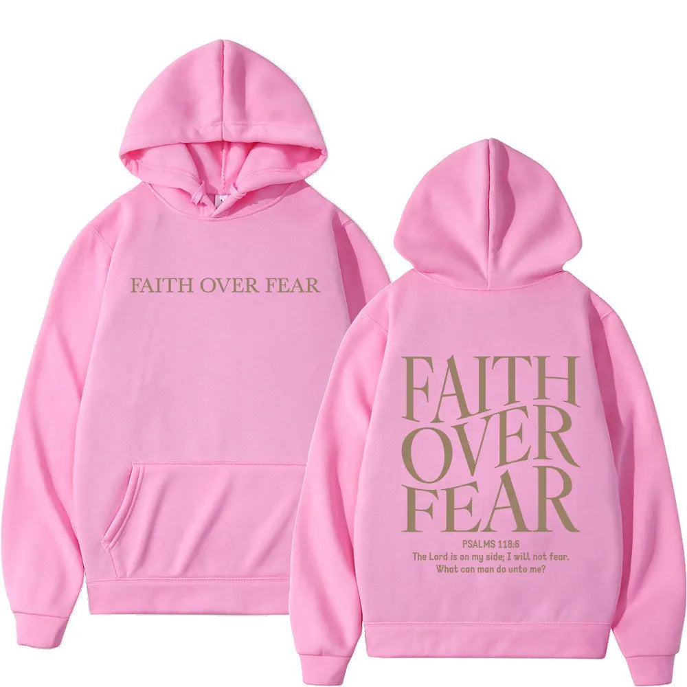 Faith Over Fear Christian Hoodies
