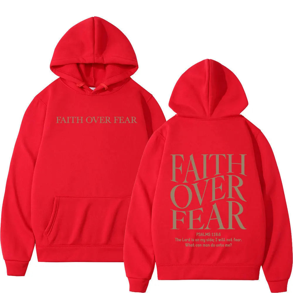 Faith Over Fear Christian Hoodies