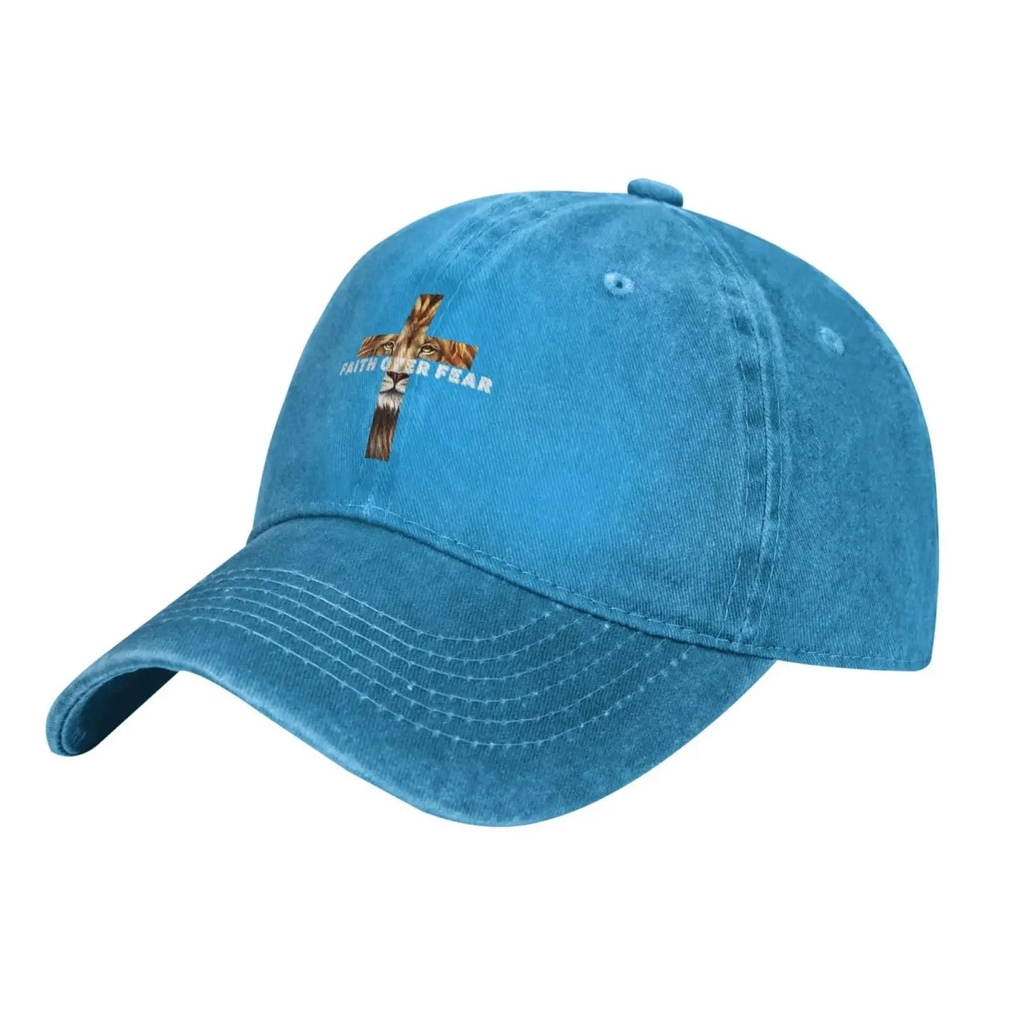 Faith Over Fear Lion Baseball Cap