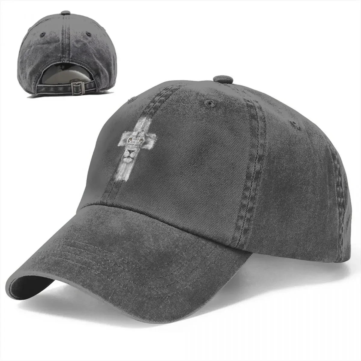 Lion Of Judah Jesus Cross Lion Baseball Cap