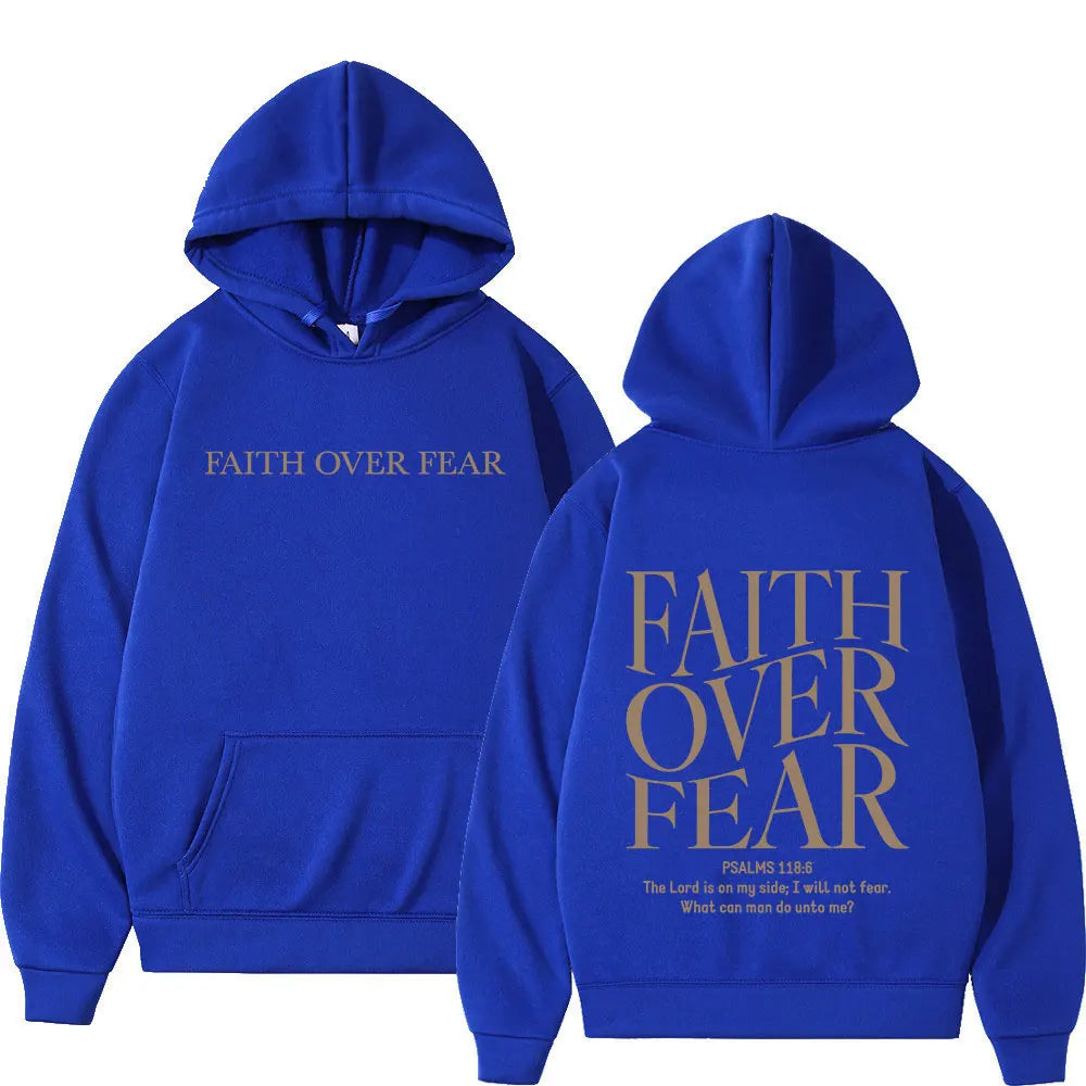 Faith Over Fear Christian Hoodies