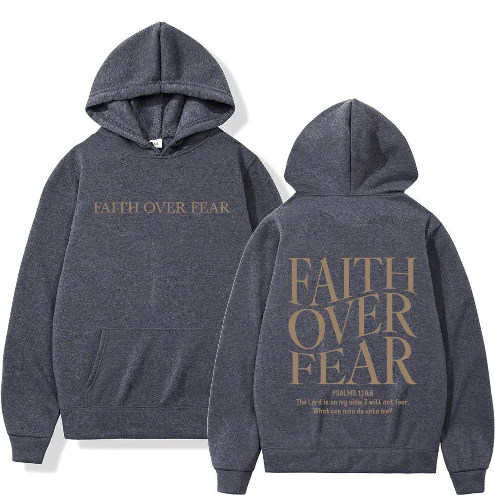 Faith Over Fear Christian Hoodies