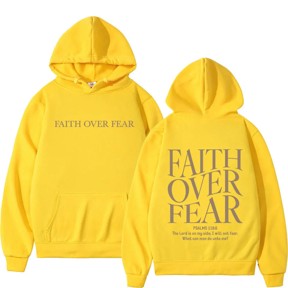 Faith Over Fear Christian Hoodies