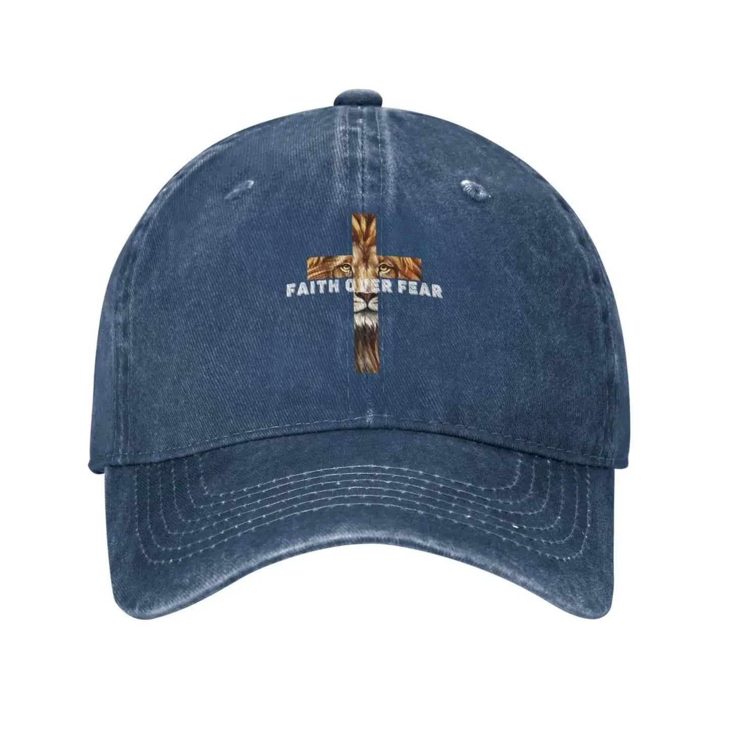 Faith Over Fear Lion Baseball Cap
