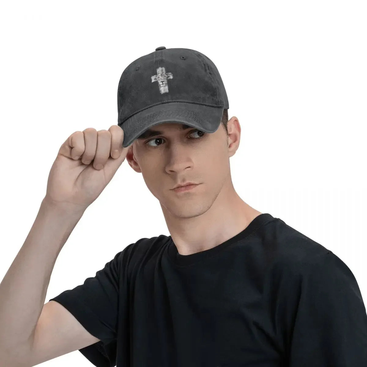 Lion Of Judah Jesus Cross Lion Baseball Cap
