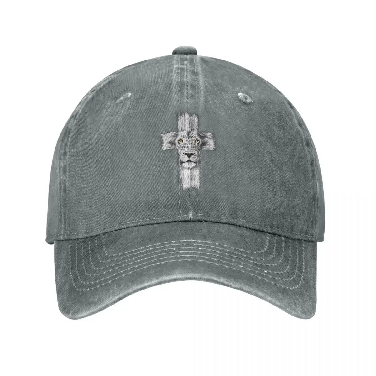 Lion Of Judah Jesus Cross Lion Baseball Cap