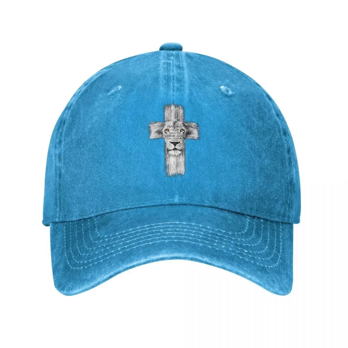 Lion Of Judah Jesus Cross Lion Baseball Cap