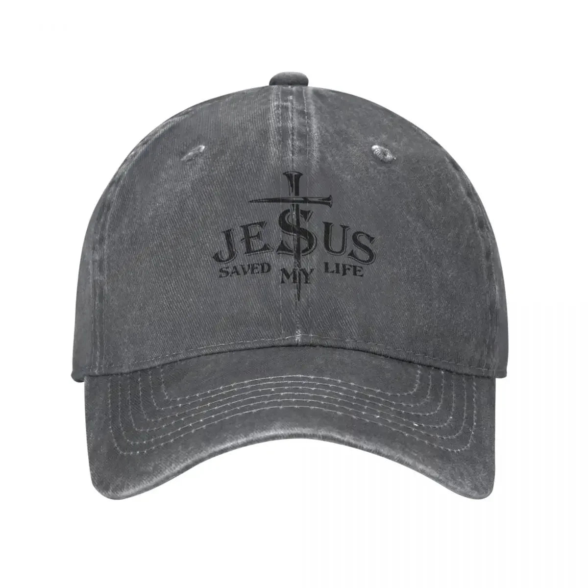 Jesus Saved My Life Baseball Caps