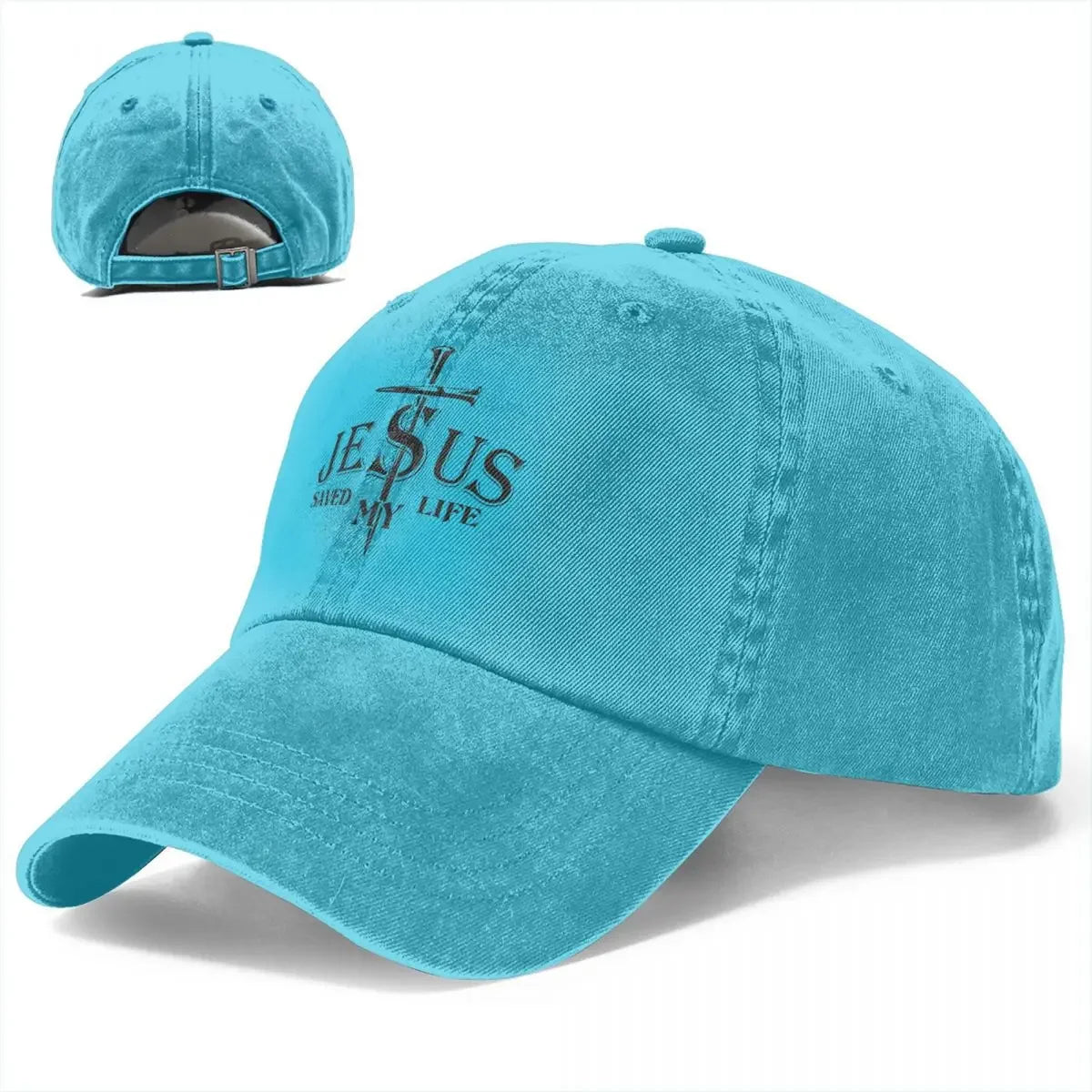 Jesus Saved My Life Baseball Caps