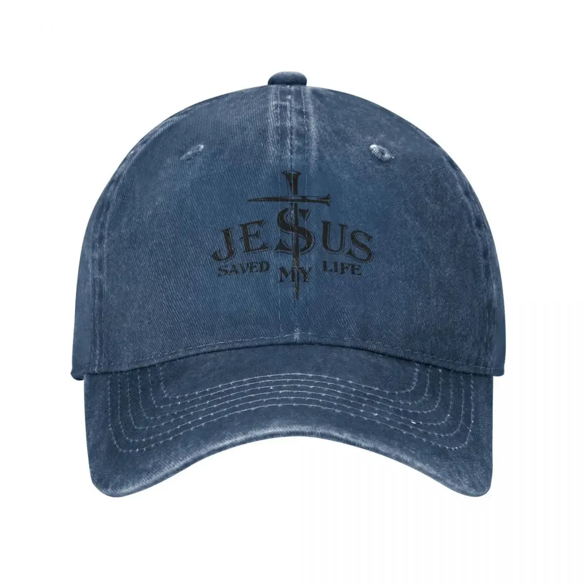 Jesus Saved My Life Baseball Caps