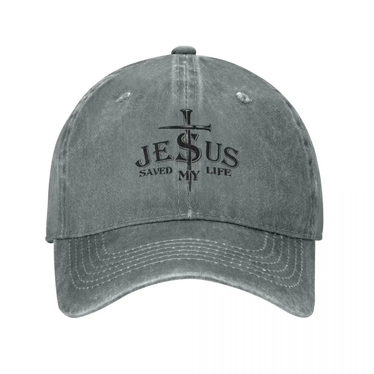 Jesus Saved My Life Baseball Caps