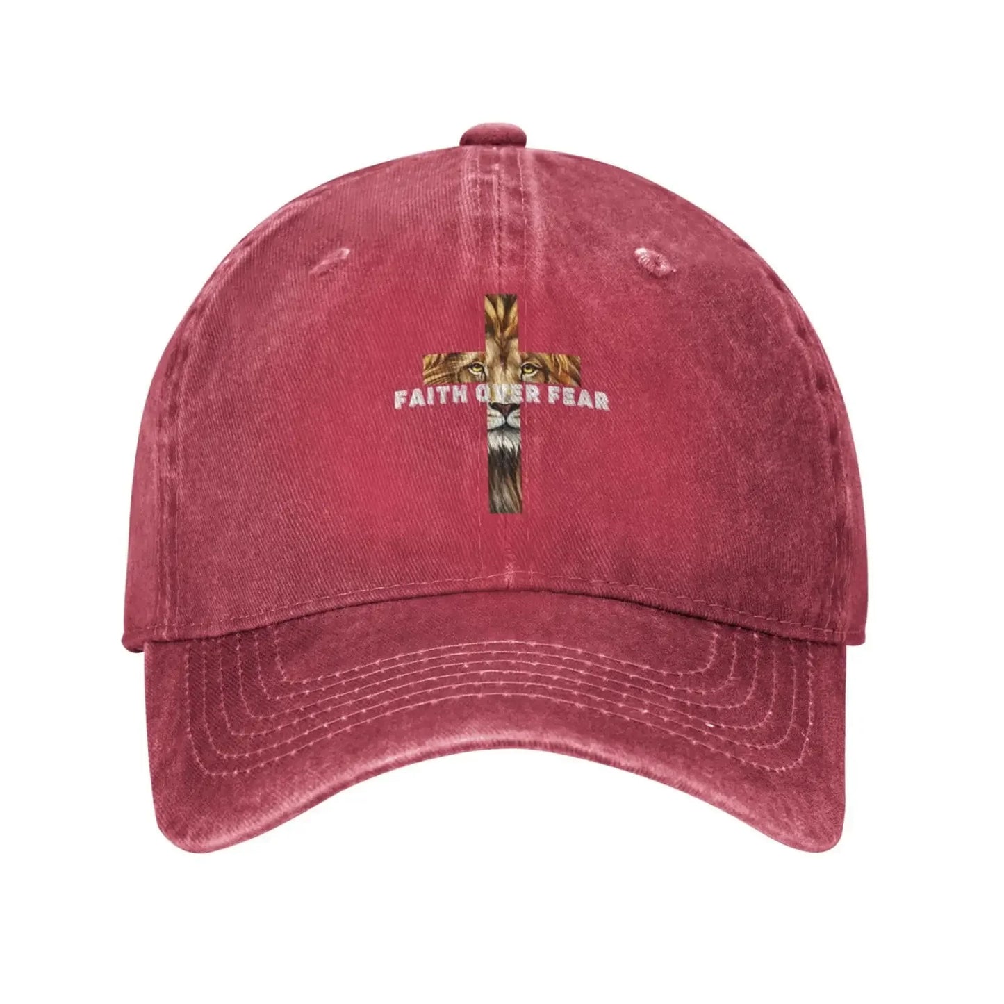 Faith Over Fear Lion Baseball Cap