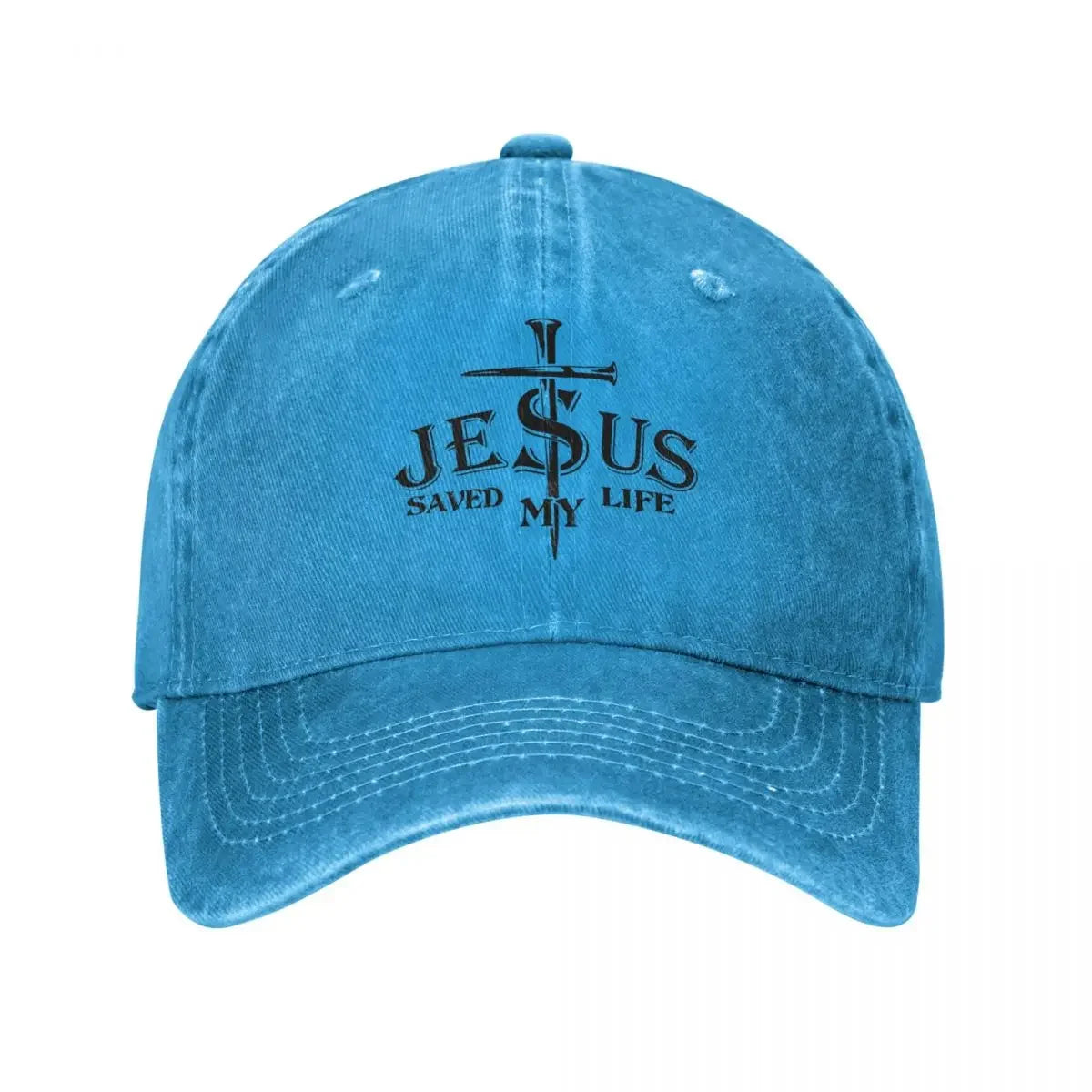 Jesus Saved My Life Baseball Caps