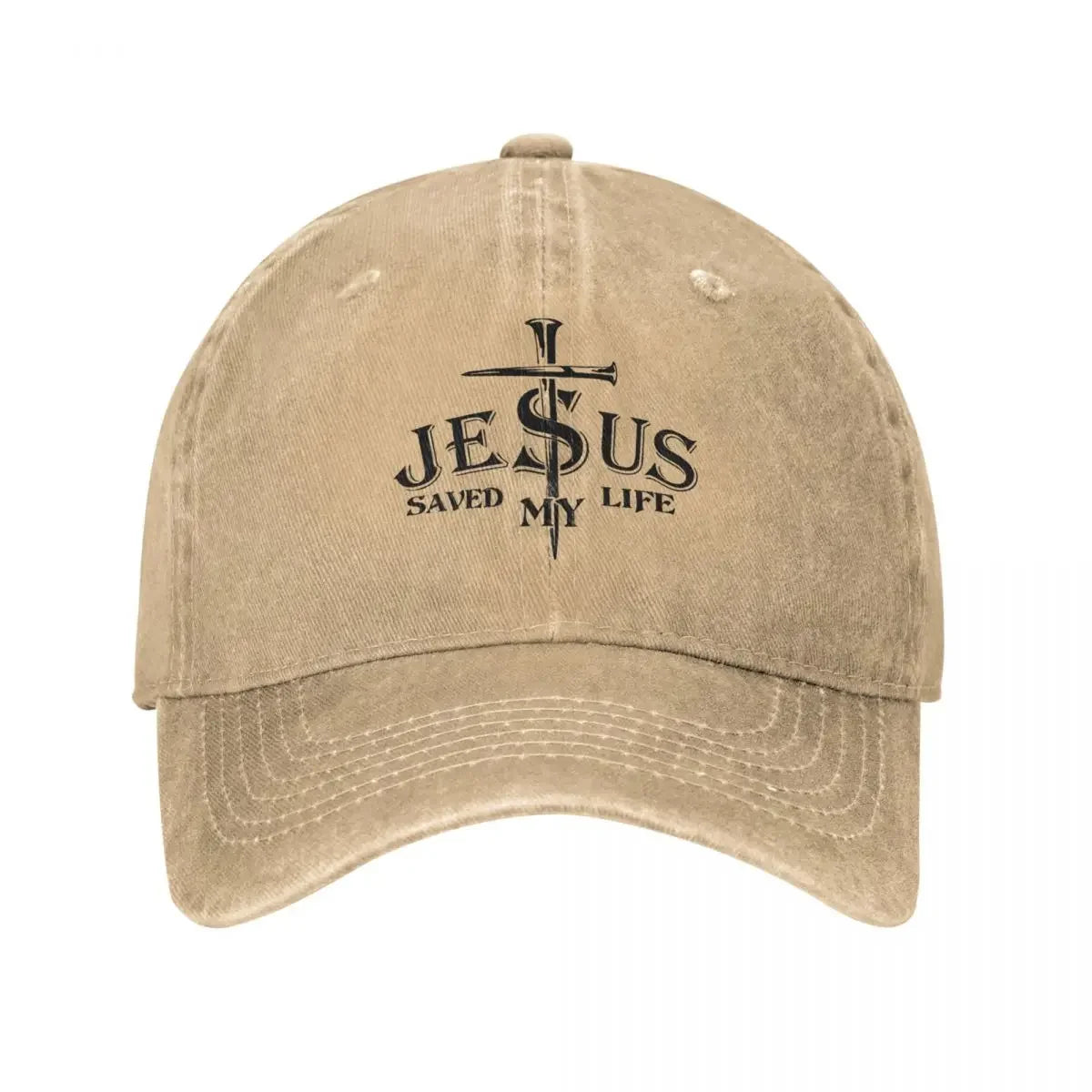 Jesus Saved My Life Baseball Caps