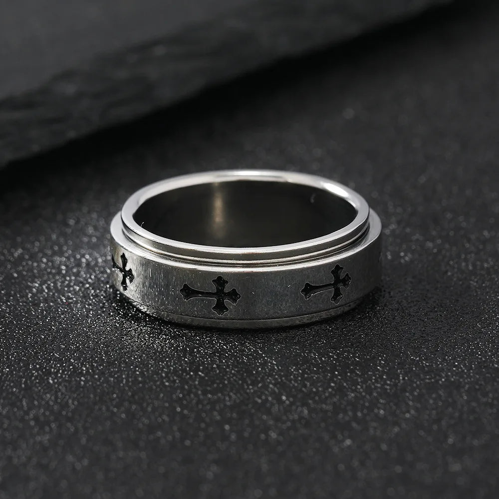 Rotatable Metal Cross Ring