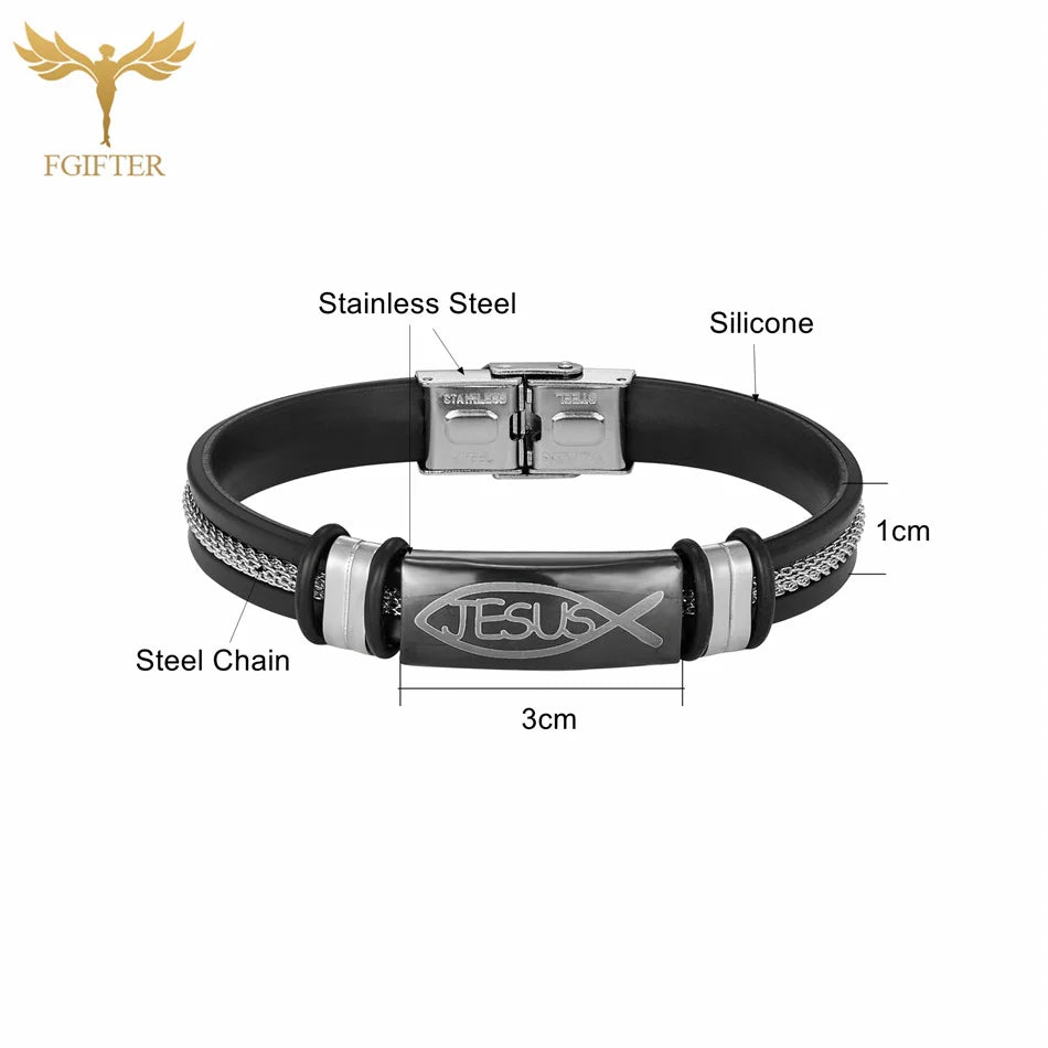 Christian Jesus Fish Symbol Bracelet