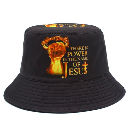 Jesus Bucket Hat Men Women Fashion Summer Outdoor Sun Christian Faith Fisherman Cap
