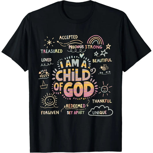 I am a Child of God Christian Retro Jesus Faith Design Gifts unisex Shirt