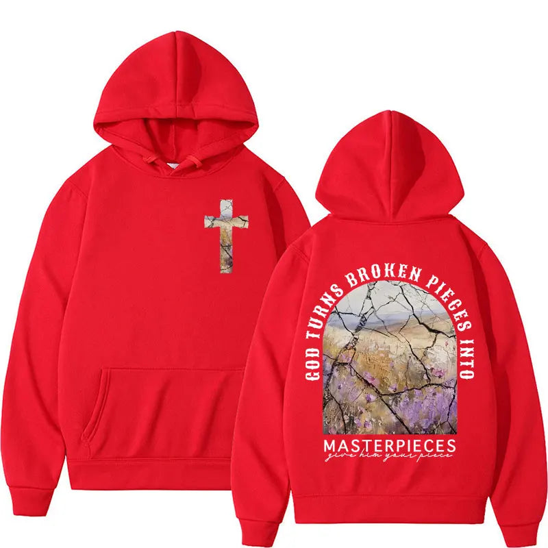 Masterpieces Christian Bible Verse Aesthetic Hoodie