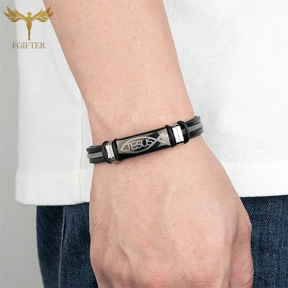Christian Jesus Fish Symbol Bracelet