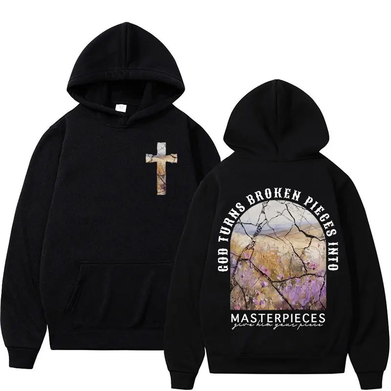 Masterpieces Christian Bible Verse Aesthetic Hoodie
