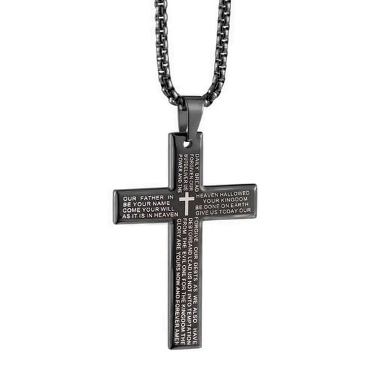 Christian Bible Cross Chain Necklace