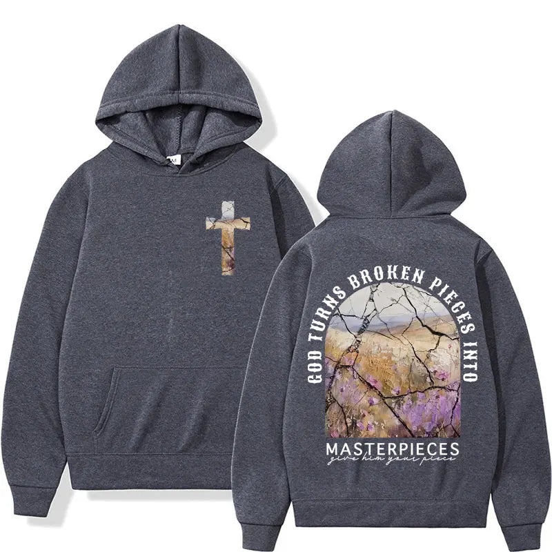 Masterpieces Christian Bible Verse Aesthetic Hoodie