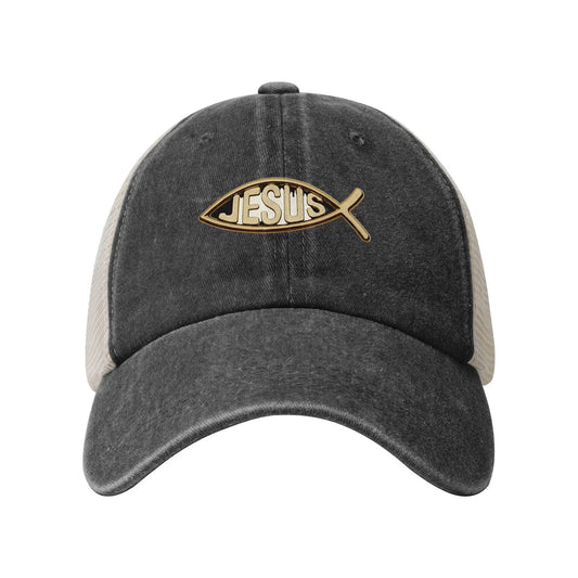 Jesus Fish Christ Is Lord Cap Fashion Casual Baseball Caps Adjustable Hat Hip Hop Summer Unisex Baseball Hats