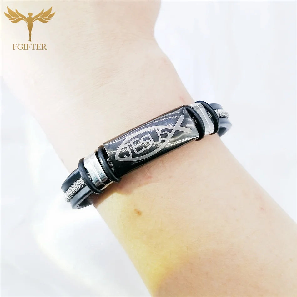 Christian Jesus Fish Symbol Bracelet
